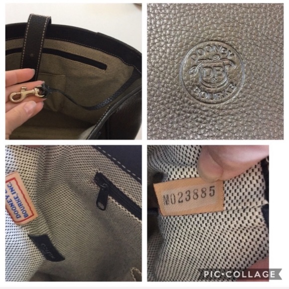 Dooney & Bourke | pebbled leather tote bag in black - Picture 4 of 8